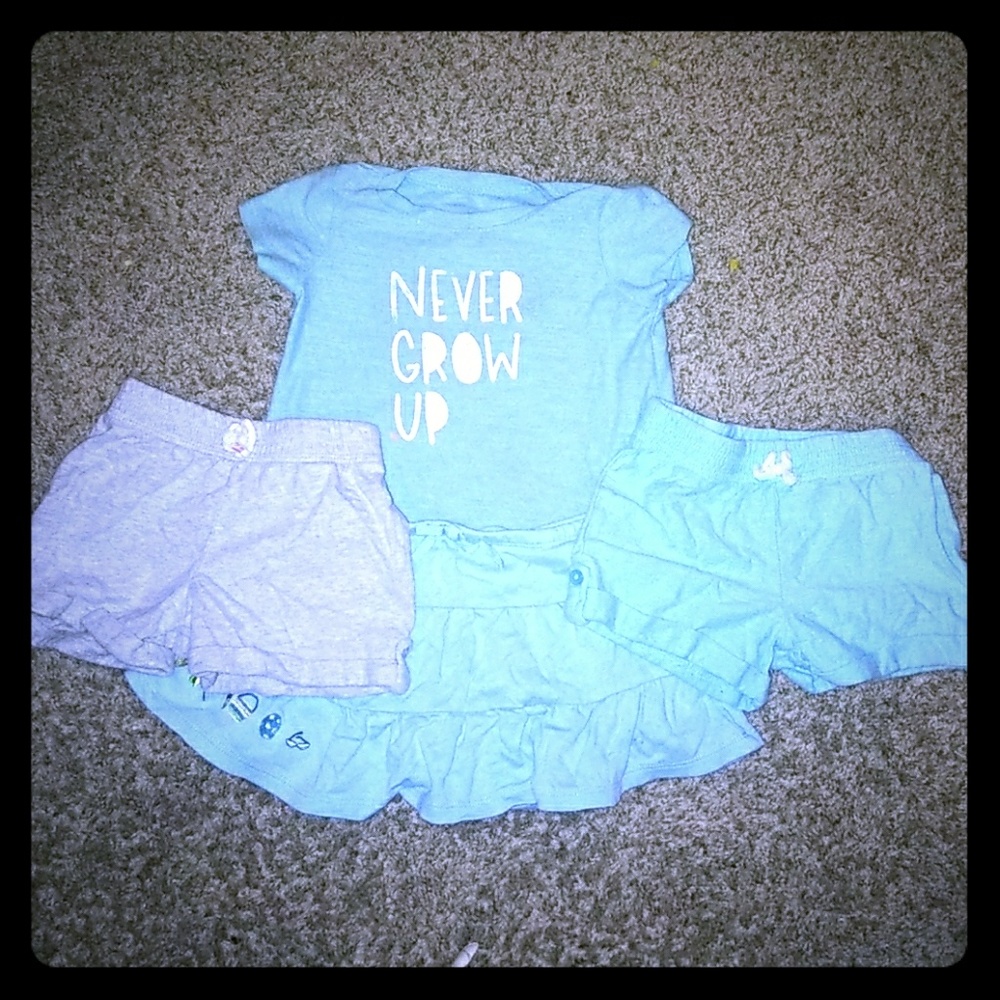 Never grow up 18 Month Outfit set